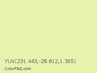 YUV 231.443,-28.812,1.365 Color Image