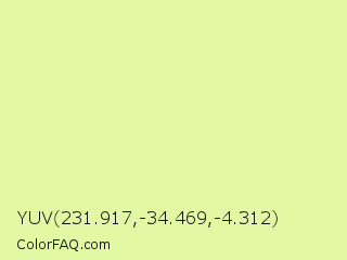 YUV 231.917,-34.469,-4.312 Color Image