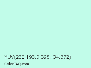 YUV 232.193,0.398,-34.372 Color Image
