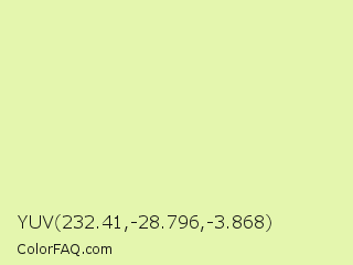 YUV 232.41,-28.796,-3.868 Color Image