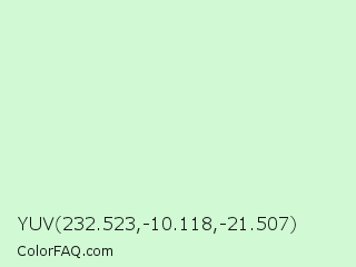 YUV 232.523,-10.118,-21.507 Color Image