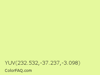 YUV 232.532,-37.237,-3.098 Color Image