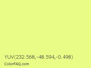 YUV 232.568,-48.594,-0.498 Color Image