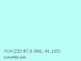 YUV 232.87,6.966,-41.105 Color Image