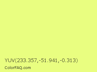 YUV 233.357,-51.941,-0.313 Color Image