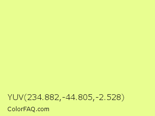 YUV 234.882,-44.805,-2.528 Color Image