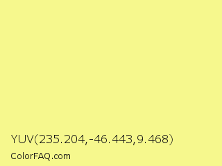 YUV 235.204,-46.443,9.468 Color Image