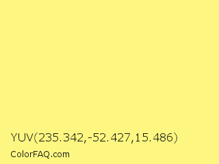 YUV 235.342,-52.427,15.486 Color Image