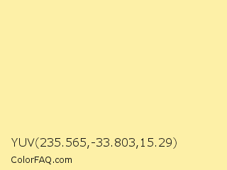 YUV 235.565,-33.803,15.29 Color Image