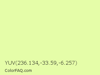 YUV 236.134,-33.59,-6.257 Color Image
