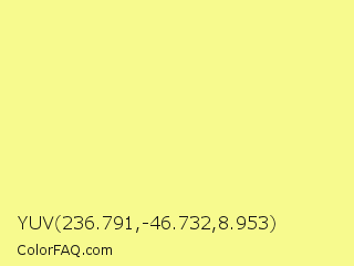 YUV 236.791,-46.732,8.953 Color Image