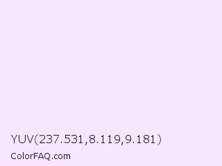 YUV 237.531,8.119,9.181 Color Image