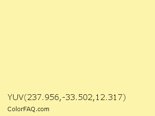 YUV 237.956,-33.502,12.317 Color Image