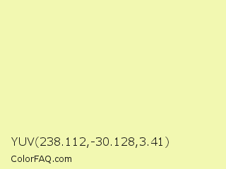 YUV 238.112,-30.128,3.41 Color Image