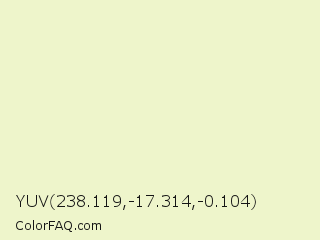 YUV 238.119,-17.314,-0.104 Color Image