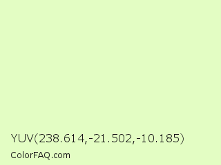 YUV 238.614,-21.502,-10.185 Color Image