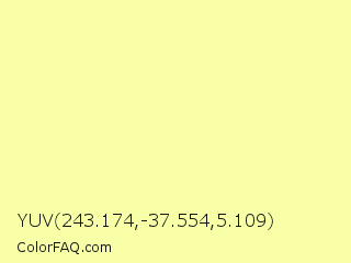 YUV 243.174,-37.554,5.109 Color Image