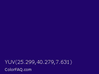YUV 25.299,40.279,7.631 Color Image