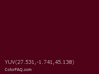 YUV 27.531,-1.741,45.138 Color Image