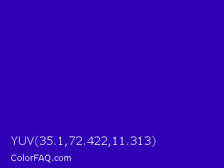 YUV 35.1,72.422,11.313 Color Image
