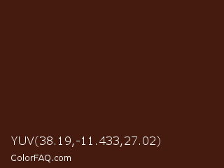 YUV 38.19,-11.433,27.02 Color Image