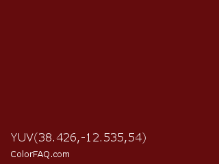 YUV 38.426,-12.535,54 Color Image