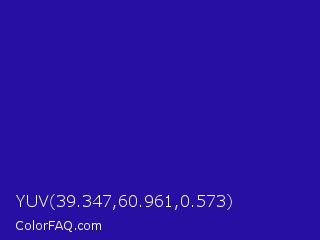 YUV 39.347,60.961,0.573 Color Image