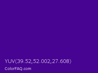 YUV 39.52,52.002,27.608 Color Image