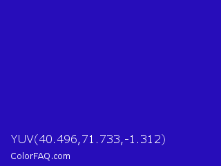 YUV 40.496,71.733,-1.312 Color Image