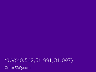 YUV 40.542,51.991,31.097 Color Image