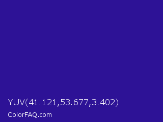 YUV 41.121,53.677,3.402 Color Image