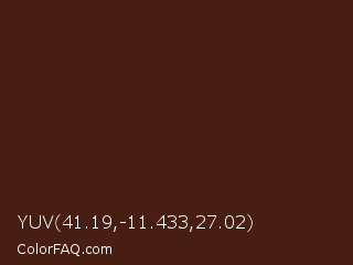 YUV 41.19,-11.433,27.02 Color Image