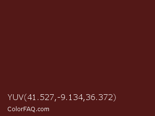 YUV 41.527,-9.134,36.372 Color Image