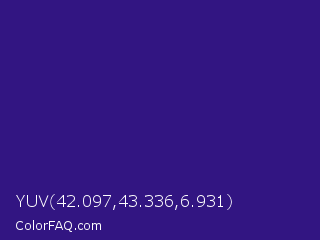 YUV 42.097,43.336,6.931 Color Image