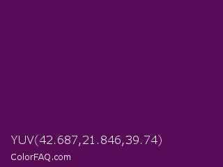 YUV 42.687,21.846,39.74 Color Image