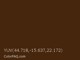 YUV 44.718,-15.637,22.172 Color Image