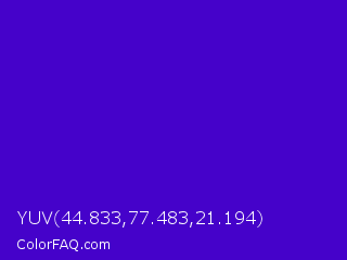 YUV 44.833,77.483,21.194 Color Image