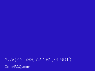 YUV 45.588,72.181,-4.901 Color Image