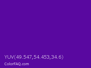 YUV 49.547,54.453,34.6 Color Image