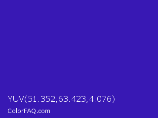 YUV 51.352,63.423,4.076 Color Image