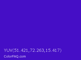 YUV 51.421,72.263,15.417 Color Image