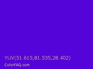 YUV 51.615,81.535,28.402 Color Image