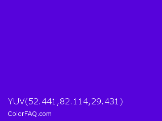 YUV 52.441,82.114,29.431 Color Image