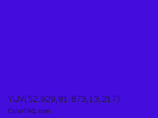 YUV 52.929,81.873,13.217 Color Image