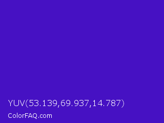 YUV 53.139,69.937,14.787 Color Image