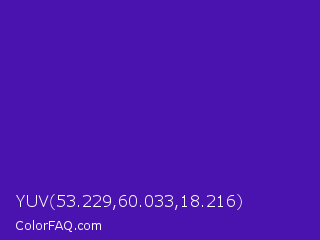 YUV 53.229,60.033,18.216 Color Image