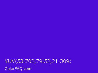YUV 53.702,79.52,21.309 Color Image