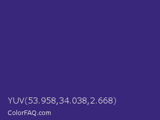 YUV 53.958,34.038,2.668 Color Image