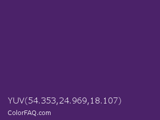 YUV 54.353,24.969,18.107 Color Image
