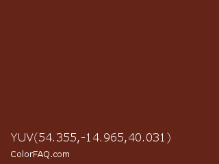YUV 54.355,-14.965,40.031 Color Image